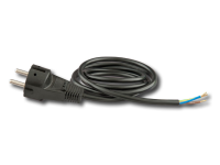 Steckerkabel 3x0,75 mit Schukostecker 1,5m schwarz