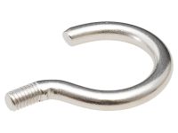 Schraubhaken | Innendurchmesser: 2,6cm | Gesamthöhe: 5cm | Gewinde: M6 | Stahl vernickelt |