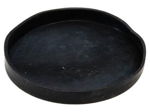 Gummikappe für Topfmagnet | d: 4,1cm | Gesamthöhe: 0,6cm | Schwarz |