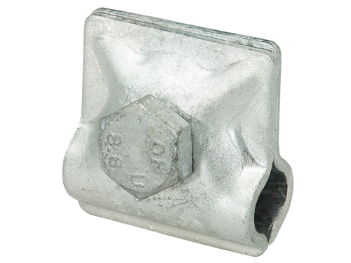 Kreuzklemme mit Sechskanntschraube (Falzklemme)