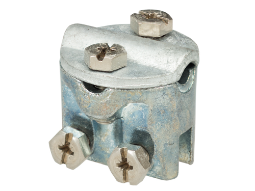 Falzklemme verzinkt mit 2 Schraubenüberleger