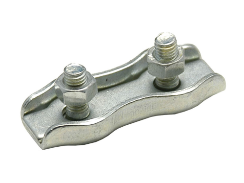 Duplexklemme verzinkt für Seil 3mm