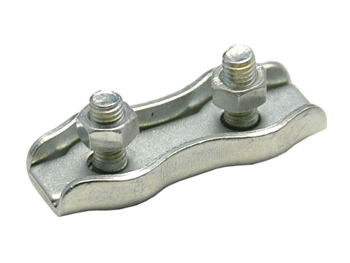 Duplexklemme verzinkt für Seil 8mm