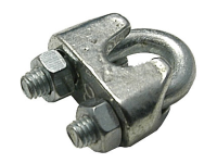 Niro Seilklemme, für Seil 3-4mm