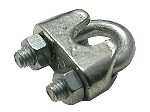 Niro Seilklemme, für Seil 3-4mm