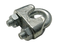 Niro Seilklemme, für Seil 6mm