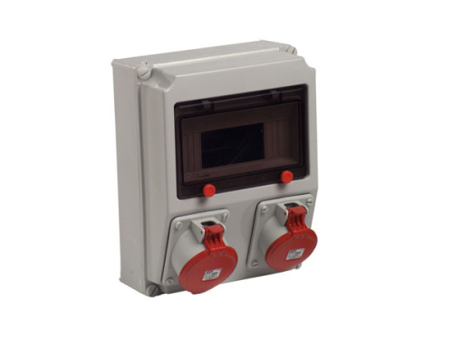 Industrieverteiler 1x9TE,1xCEE16,1xCEE32