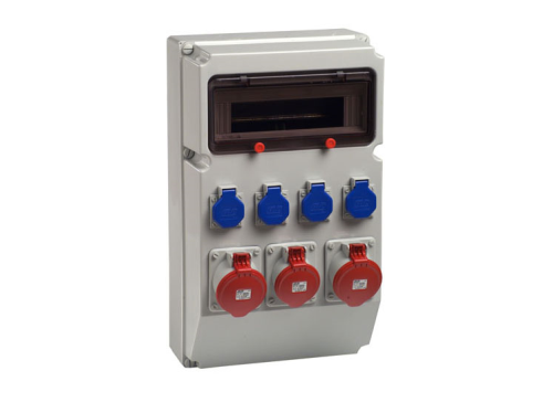 Industrieverteiler 1x13TE,4x230V,1xCEE16,2xCEE32