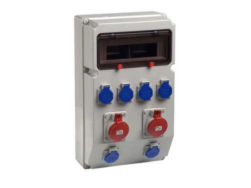 Industrieverteiler 1x13TE,6x230V,2xCEE16