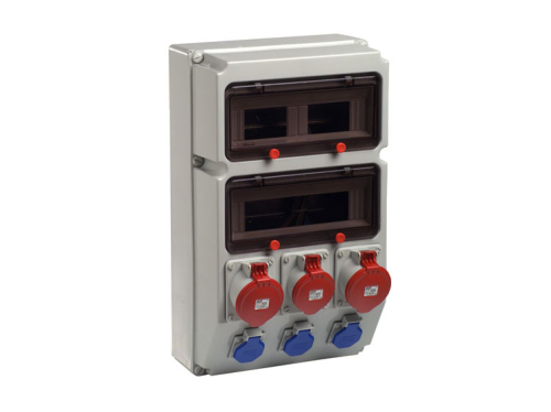 Industrieverteiler 2x13TE,3x230,1xCEE16,2x32