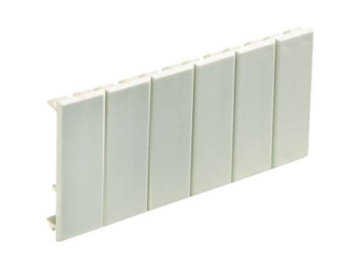 Kleinverteiler Zubehör Abdeck. grau 6 TE