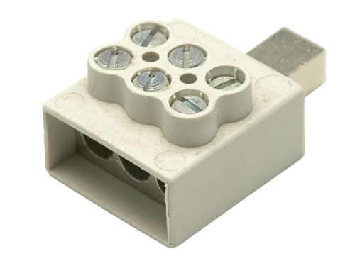 Verteilungsklemme mit Stift, Abgang 3x16
