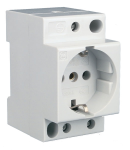 Schukosteckdose 16A f Hutschienenmontage