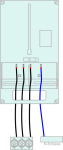 Verdrahtung Zählertafel 400/4 16mm²