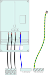 Verdrahtung Zählertafel 400/7 16mm²