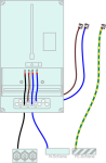 Verdrahtung Zählertafel 230/3 10mm²