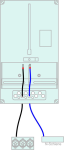 Verdrahtung Zählertafel 230/2 6mm²
