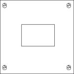 Plombierbarer Gehäuseteil, mit Tragschie