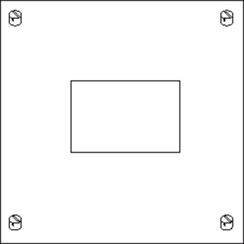 Plombierbarer Gehäuseteil, mit Tragschie