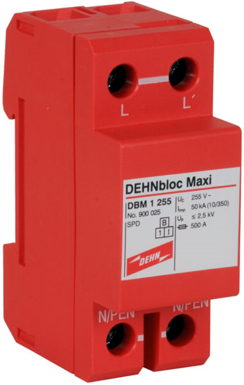 DEHNbloc einpol. Blitzstromabl.T1(B) tiefer Schutzpegel 2,5kA