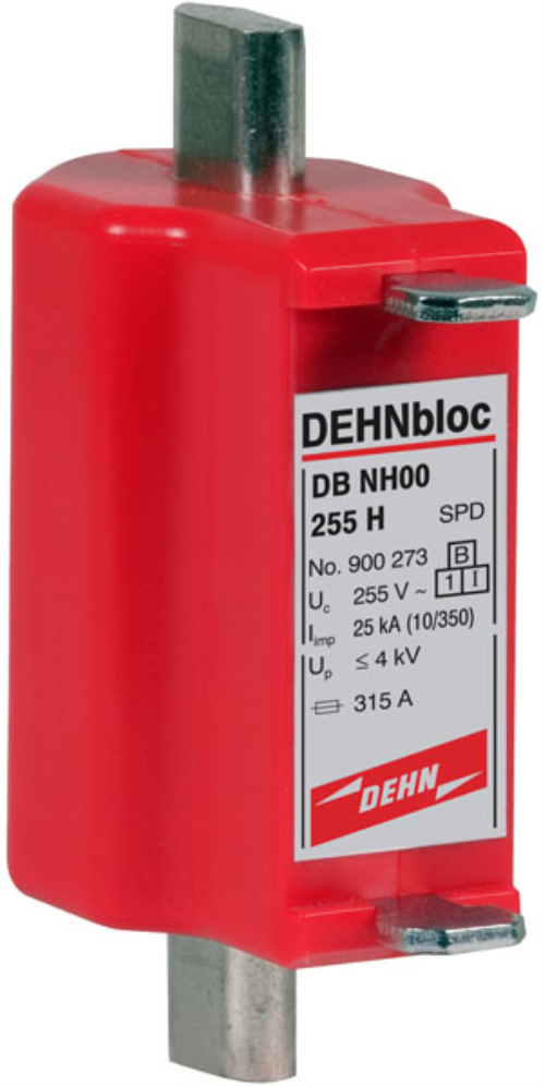 DEHNbloc einpol. Blitzstromabl. T1(B) NH00, Ucmax=255V