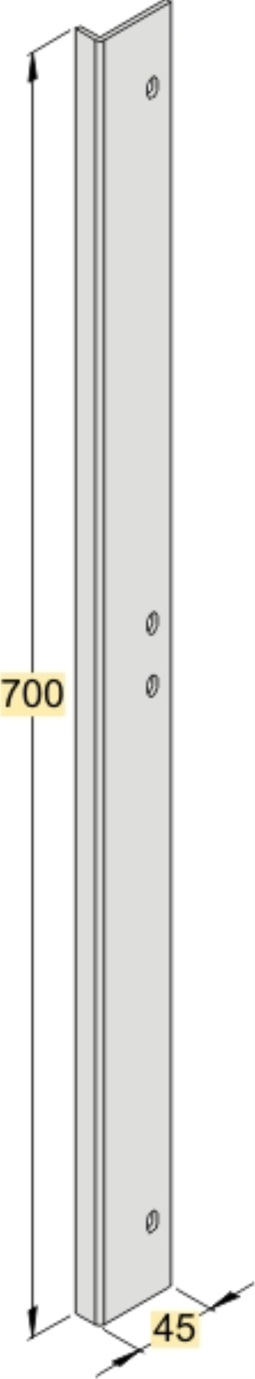 OZB 45 Seitenabdeckung, BxH=45x700