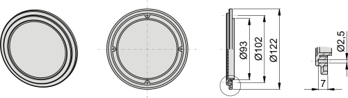 W 89 Sichtfenster, DM=122