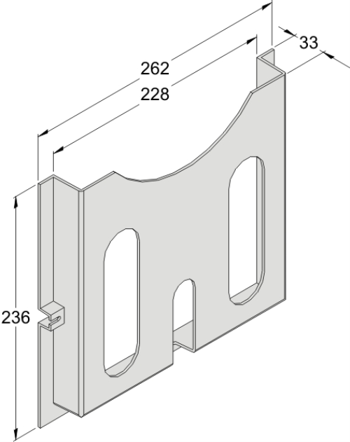 KD A4 Schaltplantasche, BxHxT=262x236x33