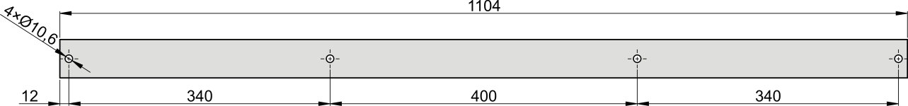 SZB 92 60x10 Kupferschienen ungelocht