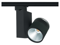 ABVERKAUF: LED-3 Phasen-Stromschienenstrahler COB, 40W, 38°, schwarz, 4000K