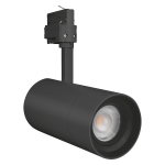 LED - 3 Phasen-Stromschienenstrahler Universal | 25W | Dimmbar über Schieberegler: 60-1500lumen | Einstellbarer Abstrahlwinkel: 15°-55° | Gehäuse: schwarz | 3000K | CRI>97