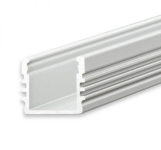 PL2 / Klasse1 Aluprofil hoch für LED-Flex; Außenmaß BxH: 16,8x13,01mm; Innenmaß BxH: 12,4x13mm; (für LED Bänder mit max. 12mm Breite) in Stange zu 2m
