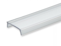 C2 / Abdeckung für Klasse1 Aluprofil; PC transparent; Lichtdurchlässigkeit: 85%; BxH: 13,81x4,37mm; in Stange zu 2m