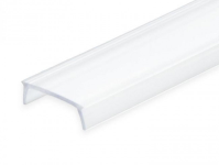 C3 / Abdeckung für Klasse3 Aluprofil; PC opal/satiniert; Lichtdurchlässigkeit: 65%; BxH: 16,80x4,63mm; in Stange zu 2m