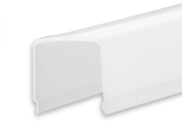 C11 / Abdeckung für Klasse10 Aluprofil; PC opal; Lichtdurchlässigkeit: 65%; BxH: 26,79x16,22mm; in Stange zu 2m