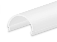 C13 / Abdeckung für Klasse10 Aluprofil; PC opal; Lichtdurchlässigkeit: 65%; BxH: 26,79x17,22mm; in Stange zu 2m