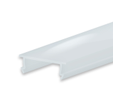 C41 / Abdeckung für Klasse4 Aluprofil; PC transparent; Lichtdurchlässigkeit: 85%; BxH: 17,20x5,70mm; in Stange zu 2m