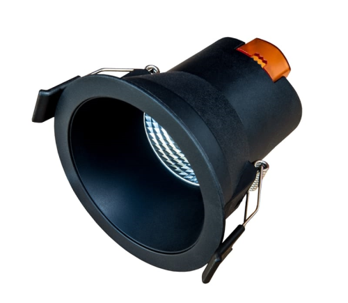 Tronix Downlight LED Spot | schwarz | 6W | 2200K | 300lm | dimmbar | DMxH: 81x79mm | Ausschnitt: 68mm