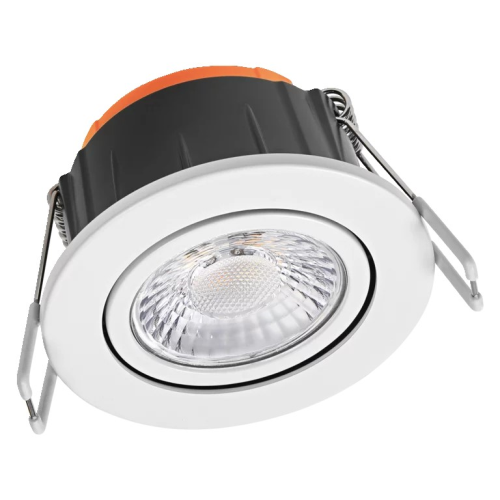 Downlight LED Spot mit wechselbaren Blenden | weiß | schwenkbar | DIP-Schalter 2700K/3000K/4000K | DIP-Schalter 3,6W/5,5W: 400lm/600lm | CRI>90 | nicht dimmbar | DMxH: 82x48mm | Ausschnitt: 68mm