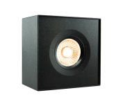 LED Deckenaufbauspot - 9W - Flame DIM von 2000K bis 2800K - dimmbar - 620lm - 230V -  schwarz - IP44