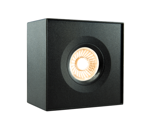 LED Deckenaufbauspot - 9W - Flame DIM von 2000K bis 2800K - dimmbar - 620lm - 230V -  schwarz - IP44