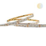 LED Flex W Tuneable White | 24V | 1800K-6500K | 120° | BxH: 10x1,4mm | Lichtfarbe einstellbar | 20W/m (100W) | max. 2200lm/m | lcut=38,46mm | IP20 | 364LEDs/m (1820) | CRI>90 | Rolle zu 5m
