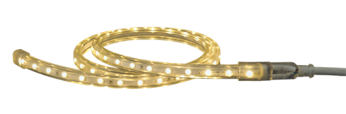 LED Flex 230V Außen, warmweiß 3200K, 60 LEDs/m, Schutzmantel, 230V, 4,2W/m, IP44