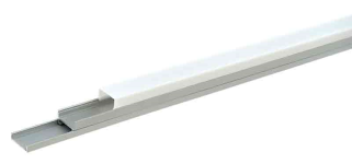 Aluprofil für LED-Flex inklusive Abdeckung matt (für LED Bänder mit max. 17mm Breite)