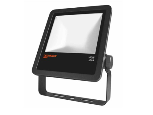 LED Floodlight outdoor schwarz, 10000lm, 4455cd, neutralweiß 4000K, 100W, Abstrahlwinkel: 100°, 230V, IP65