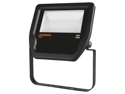 LED Floodlight outdoor schwarz | 20W | 2400lm | neutralweiß 4000K | Abstrahlwinkel: 100° | 230V | IP65