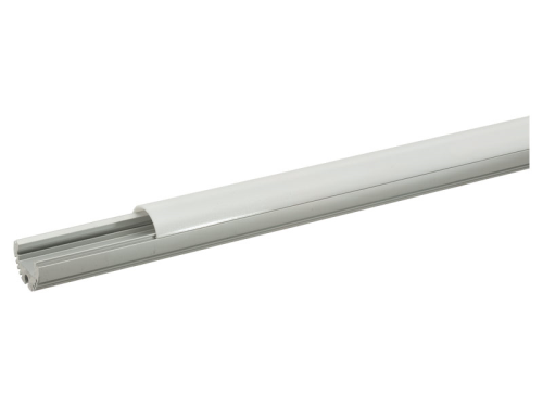 ABVERKAUF: Aluprofil für LED-Flex inklusive Abdeckung matt (für LED Bänder mit max. 12mm Breite)