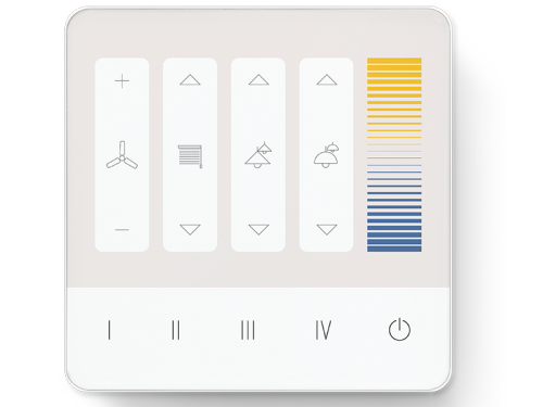 DALI-2 Touchpanel PS-G08A mit Busversogung DALI PS (70mA)