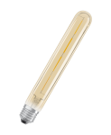 LED-Vintage-Glühfaden Lampe, Osram 1906 Retrofit Tubular Gold, 230V, E27, 4W (35W), warmweiß 2400K, 400lm, DMxH=29x204mm