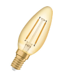 LED-Vintage-Glühfaden Lampe, Osram 1906 Retrofit Kerzenlampe, 230V, E14, 2,5W (22W), warmweiß 2500K, 225lm, DMxH=35x95mm